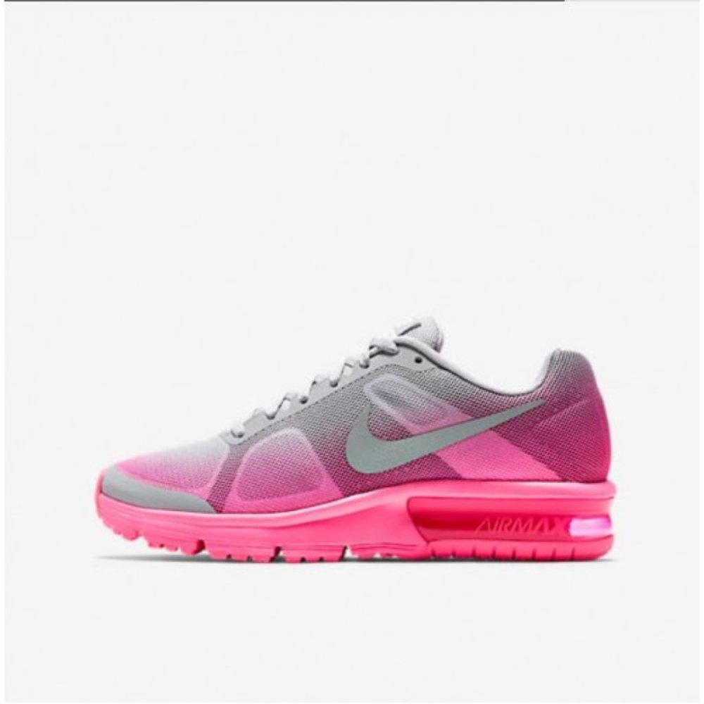 Pink and Gray Nike AirMax Shoes